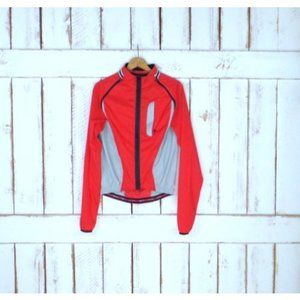 90s Specialized red grey sporty wind breaker lightweight nylon sports jacket